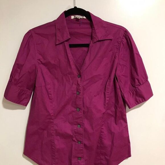 Travel Smith Fushia Button Up - Picture 4 of 8